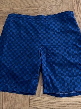 Louis Vuitton Blue Checkerboard Athletic Shorts